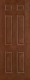 Therma-Tru Fiber Classic Mahogany 6 Panel Entry Door FCM860